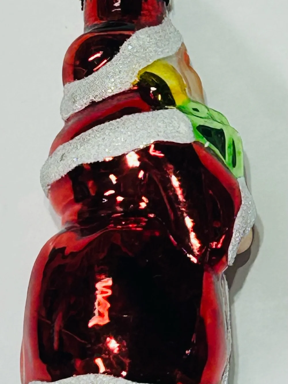 Christmas Ornament Glass Santa Claus